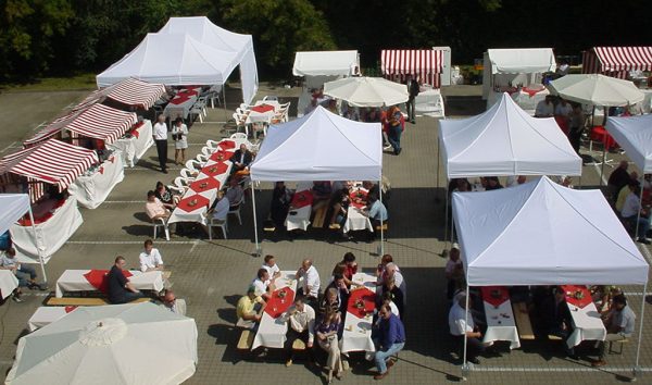 Baldachine im Einsatz