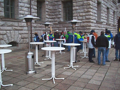 Verdi mit Heizstrahler