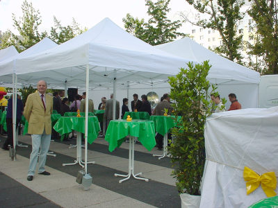 Einweihungsfeier Wohnungsbaugesellschaft Baldachine Einweihungsfeier Wohnungsbaugesellschaft Baldachine